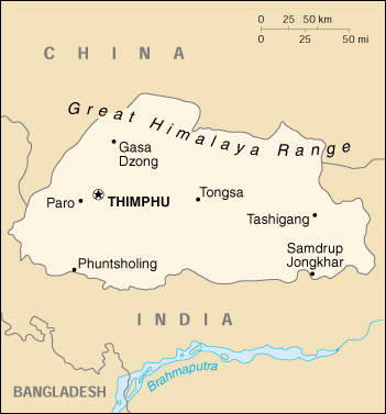 bhutanmap